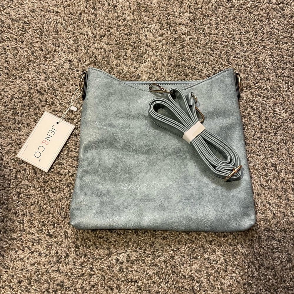 Jen and co. Blue purse